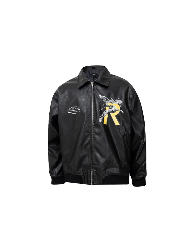 R LEATHER JACKET